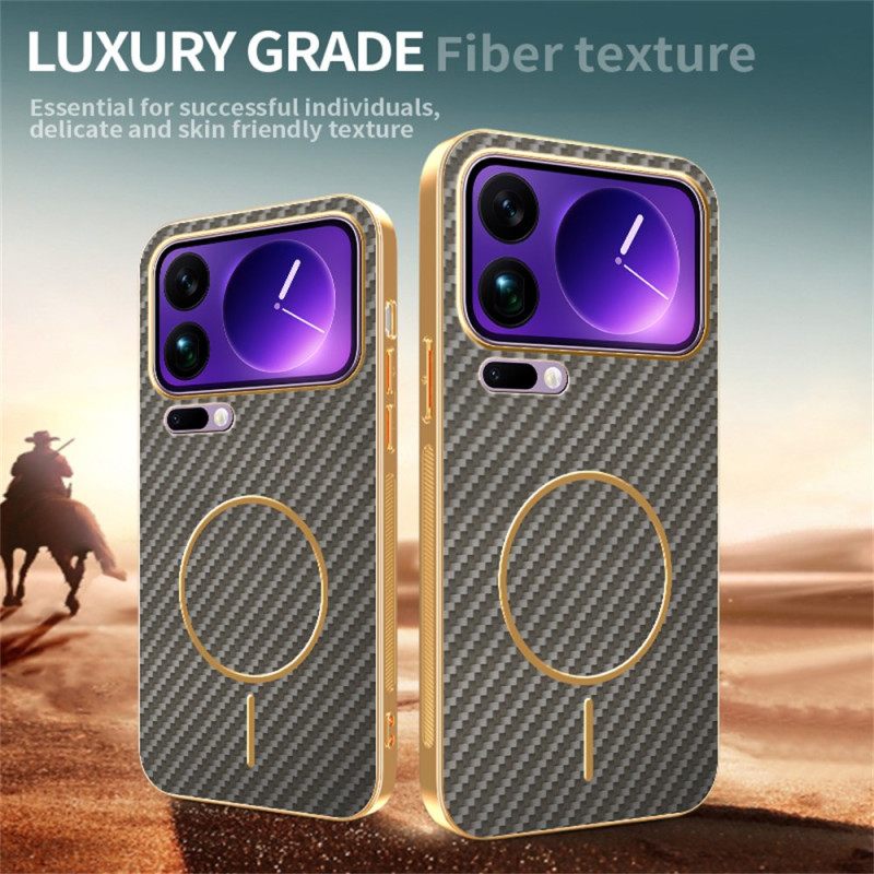 Case Hoesje Xiaomi 17 Pro Telefoonhoesje Carbon Fiber Texture