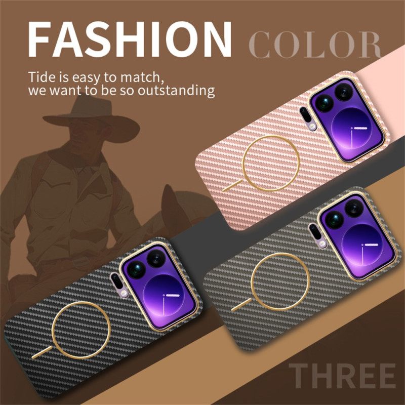 Case Hoesje Xiaomi 17 Pro Telefoonhoesje Carbon Fiber Texture