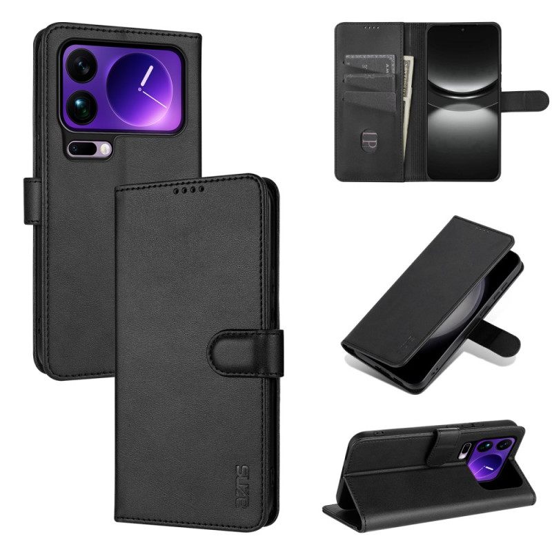 Flip Case Leren Xiaomi 17 Pro Azns Leerlook