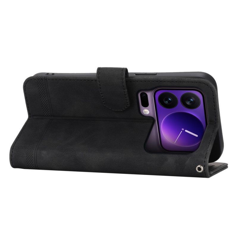 Flip Case Leren Xiaomi 17 Pro Dierfeng