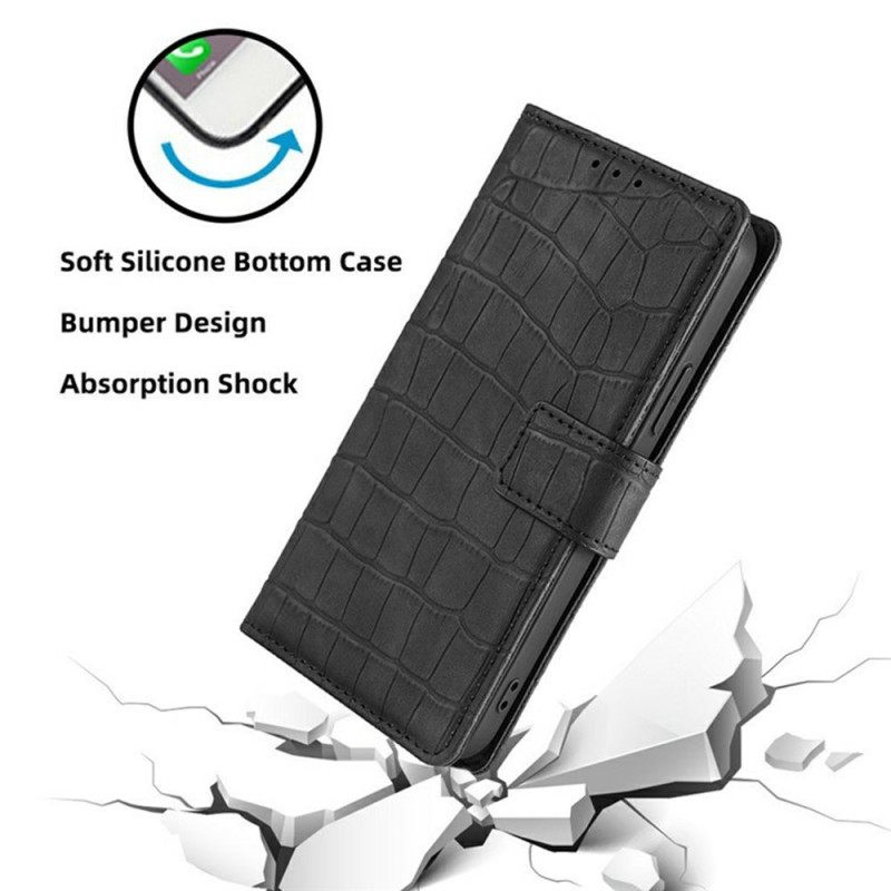 Flip Case Leren Xiaomi 17 Pro Krokodillenleerstructuur