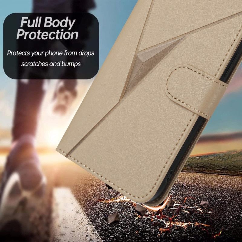 Folio-hoesje Xiaomi 17 Pro Telefoonhoesje Driehoekspatroon