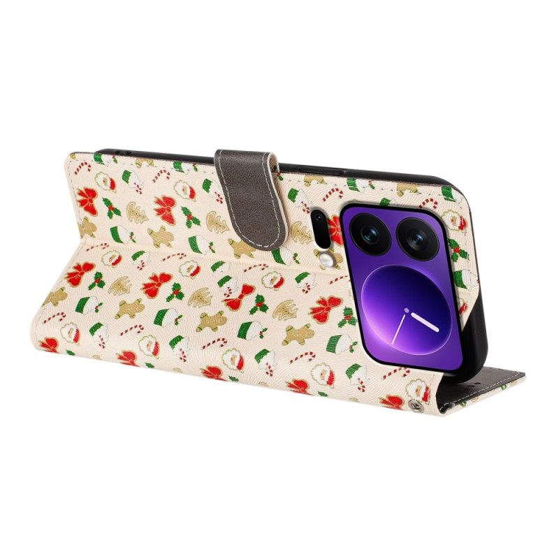 Folio-hoesje Xiaomi 17 Pro Telefoonhoesje Kerst