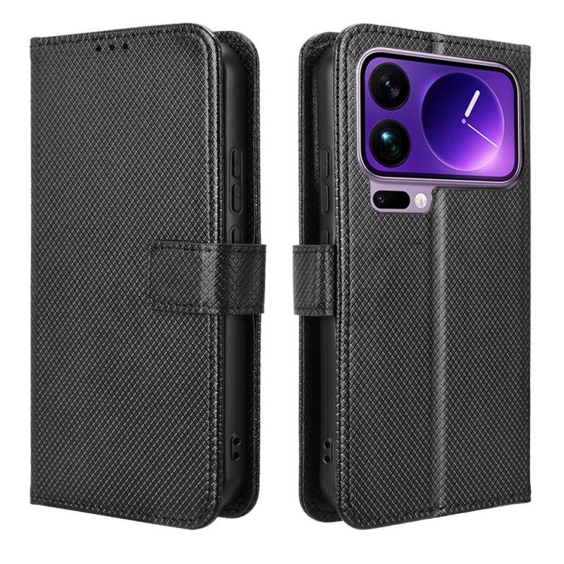 Folio-hoesje Xiaomi 17 Pro Telefoonhoesje Kunstleer Met Textuur