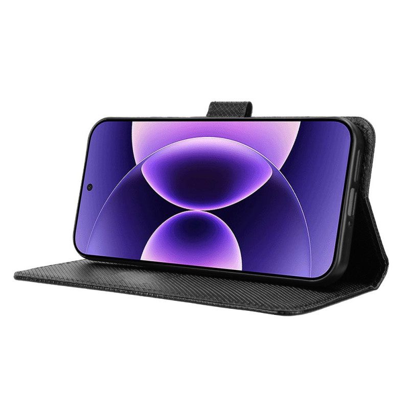 Folio-hoesje Xiaomi 17 Pro Telefoonhoesje Kunstleer Met Textuur