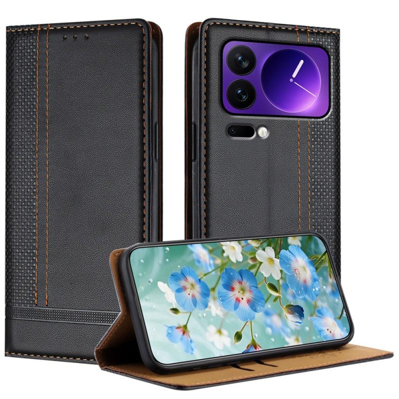 Folio-hoesje Xiaomi 17 Pro Telefoonhoesje Rasterpatroon
