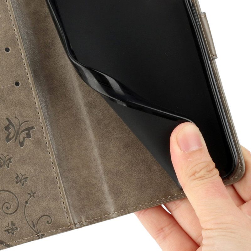 Folio-hoesje Xiaomi 17 Pro Telefoonhoesje Vlinders En Bloemen