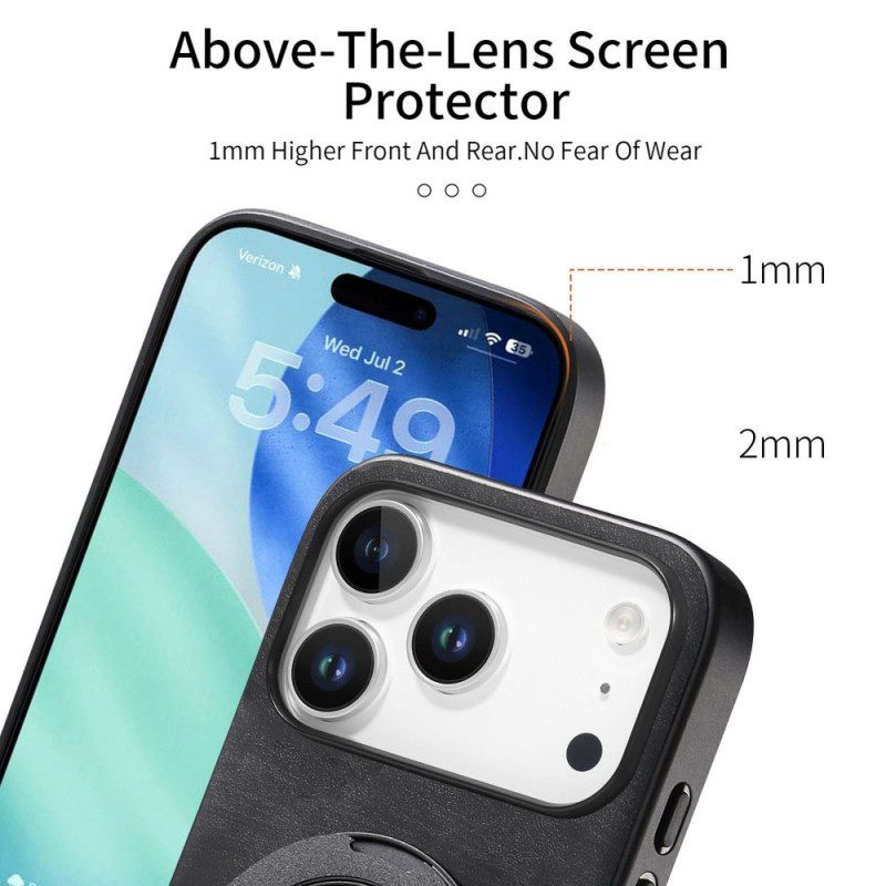 Hoesje Xiaomi 17 Pro Draaibare Standaard In Retro Design Bescherming Hoesje