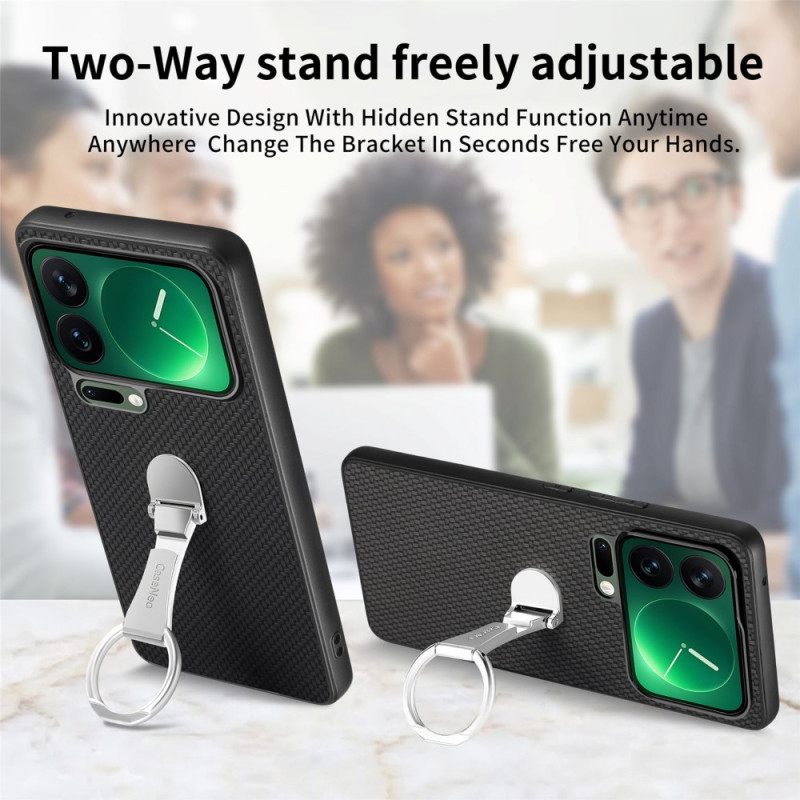 Hoesje Xiaomi 17 Pro Kaarthouder En Geïntegreerde Standaard