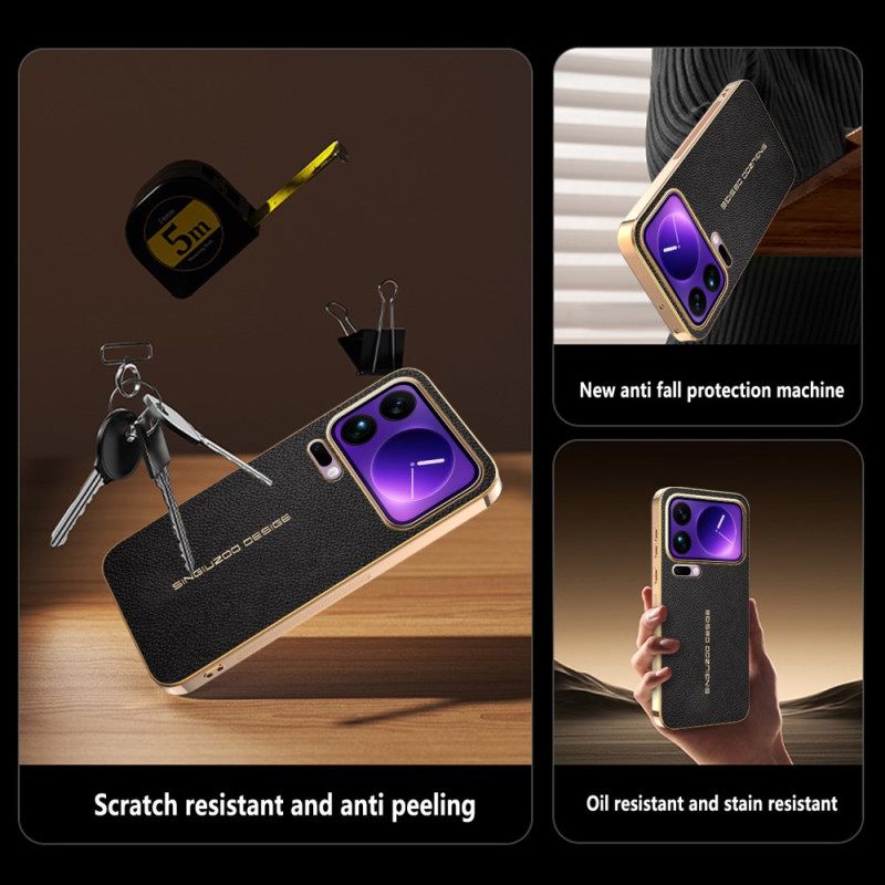 Hoesje Xiaomi 17 Pro Krasbestendige Lychee-textuur