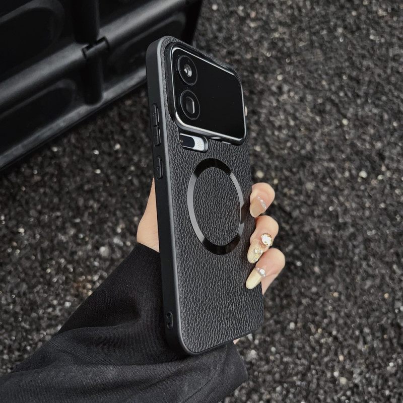 Hoesje Xiaomi 17 Pro Magnetisch Met Lychee-textuur Bescherming Hoesje