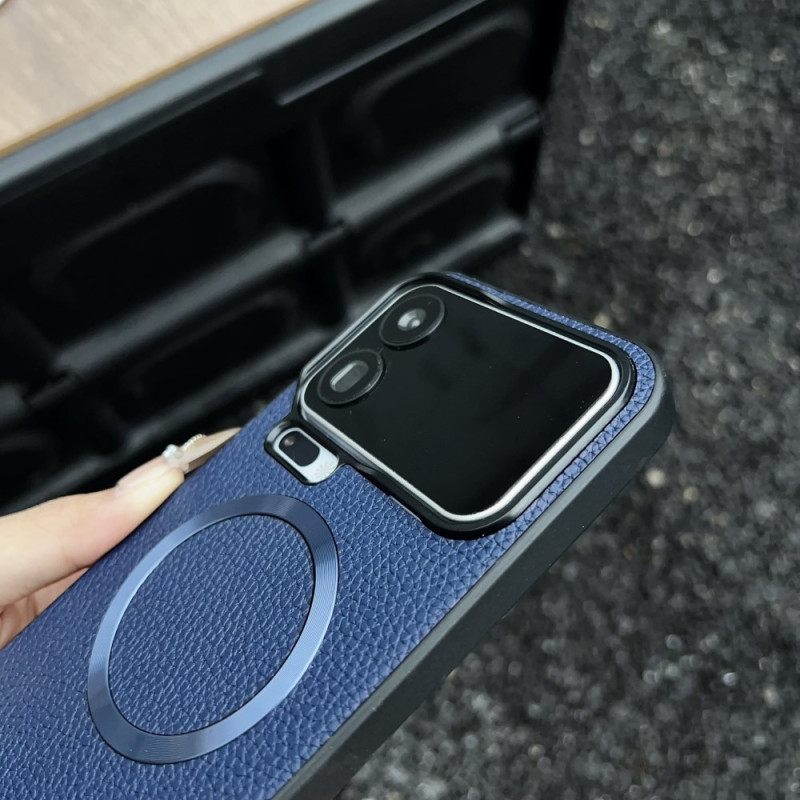 Hoesje Xiaomi 17 Pro Magnetisch Met Lychee-textuur Bescherming Hoesje