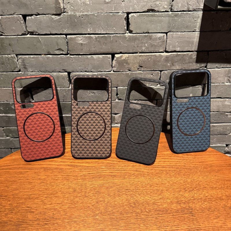 Hoesje Xiaomi 17 Pro Magnetische Driehoekige Bergtextuur