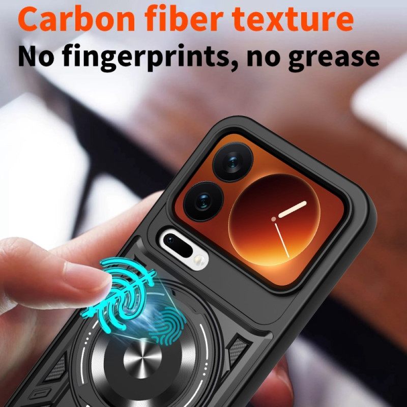 Hoesje Xiaomi 17 Pro Magnetische Sluiting Met Draaibare Standaard