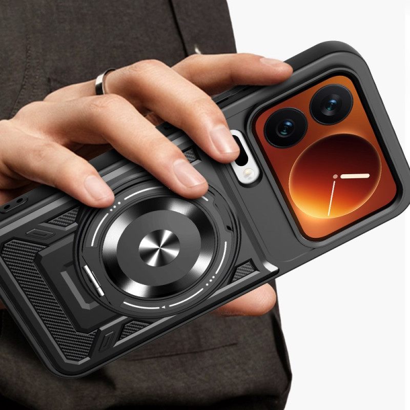 Hoesje Xiaomi 17 Pro Magnetische Sluiting Met Draaibare Standaard