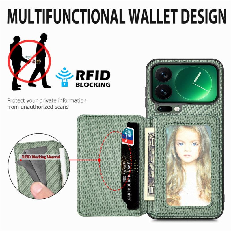 Hoesje Xiaomi 17 Pro Rfid-bescherming En Magnetische Kaarthouder