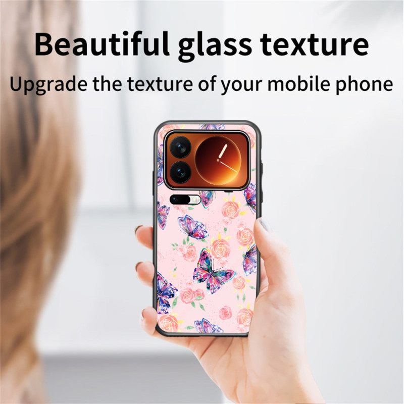 Hoesje Xiaomi 17 Pro Vlinder Van Gehard Glas