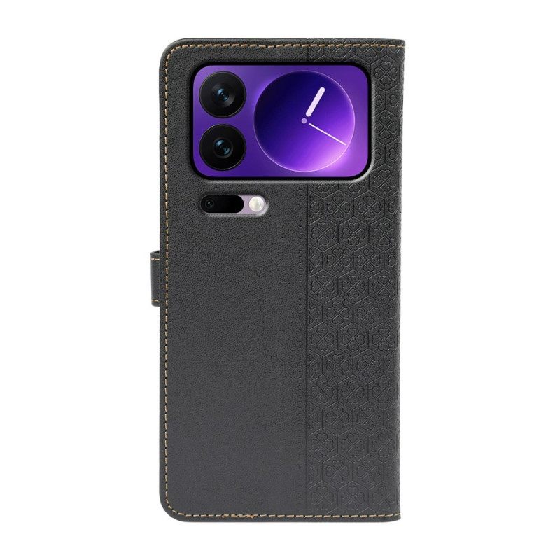 Leren Hoesje Xiaomi 17 Pro Frieze Design Bescherming Hoesje