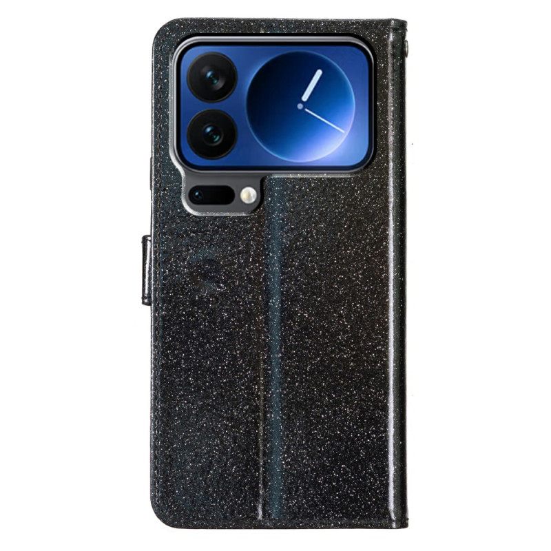 Leren Hoesje Xiaomi 17 Pro Glitter Bescherming Hoesje