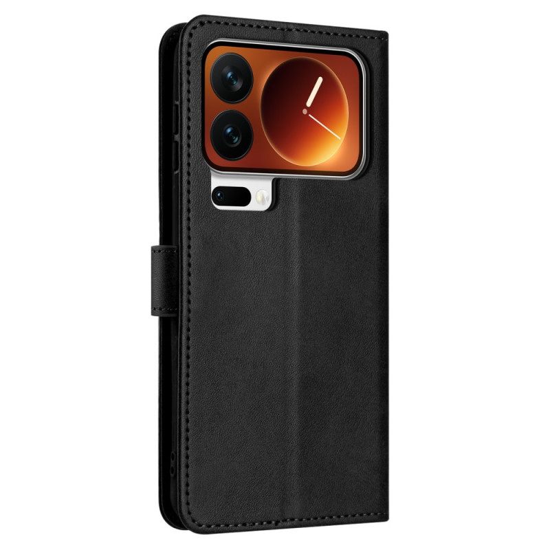 Leren Hoesje Xiaomi 17 Pro Leereffect Met Koord