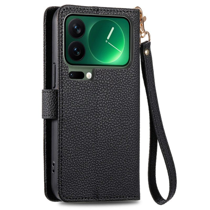 Leren Hoesje Xiaomi 17 Pro Rfid-blokkerend Hartontwerp