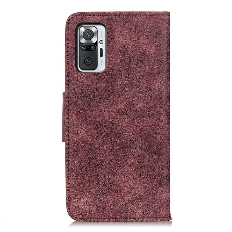 Cover voor Xiaomi Redmi Note 10 Pro Edouard In Vintage Kunstleer