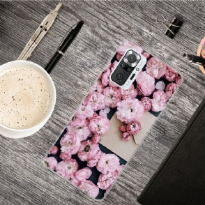 Hoesje voor Xiaomi Redmi Note 10 Pro Anti-fall Roze Bloem