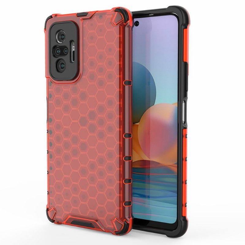Hoesje voor Xiaomi Redmi Note 10 Pro Honingraatontwerp