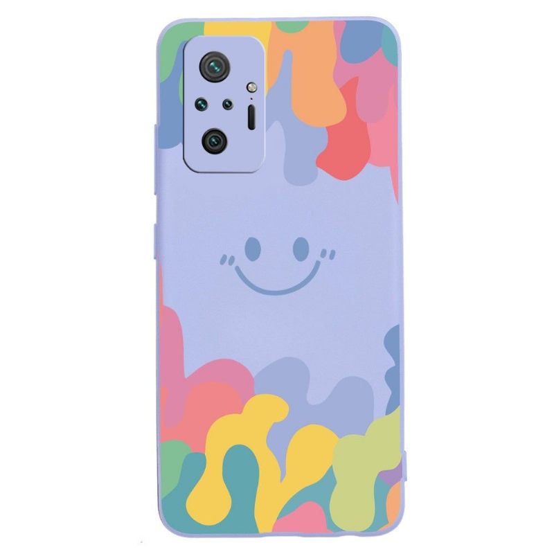 Hoesje voor Xiaomi Redmi Note 10 Pro Lachende Siliconenplons