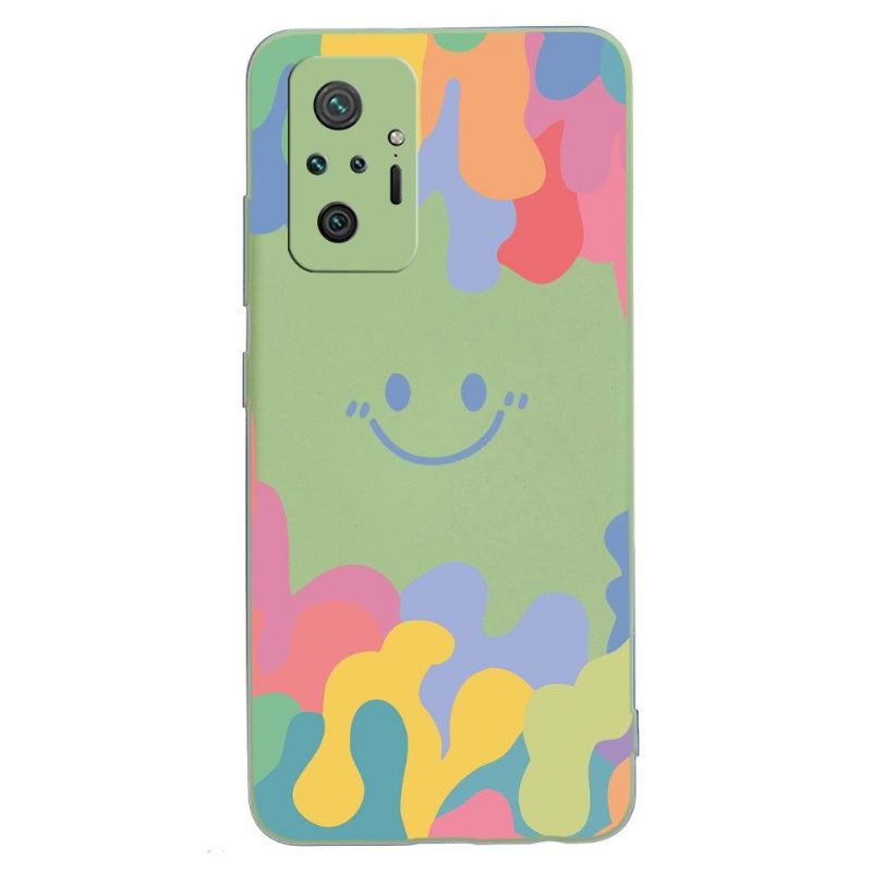 Hoesje voor Xiaomi Redmi Note 10 Pro Lachende Siliconenplons
