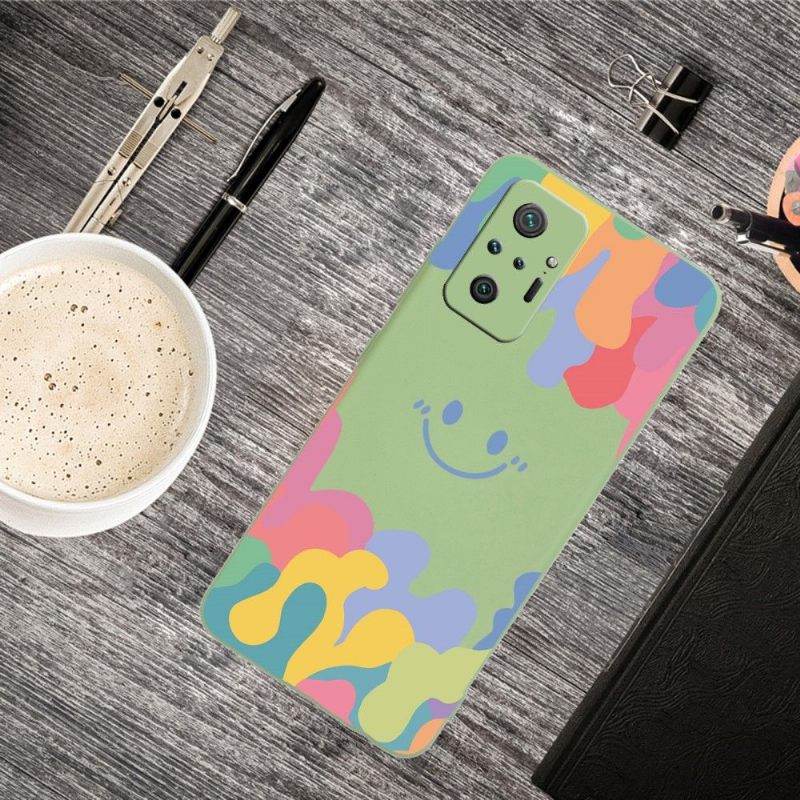 Hoesje voor Xiaomi Redmi Note 10 Pro Lachende Siliconenplons