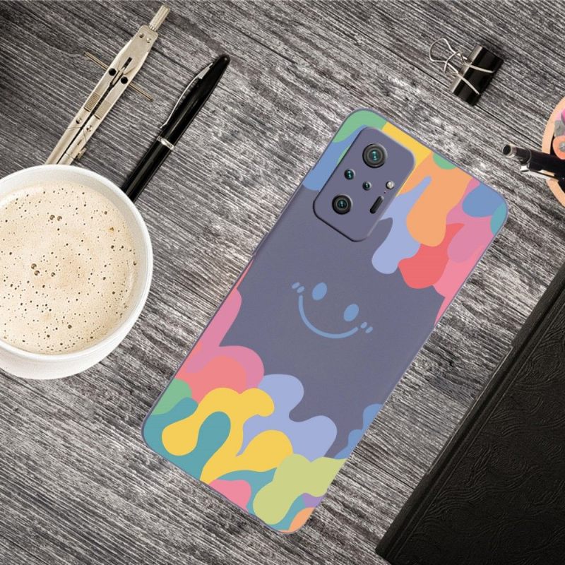 Hoesje voor Xiaomi Redmi Note 10 Pro Lachende Siliconenplons
