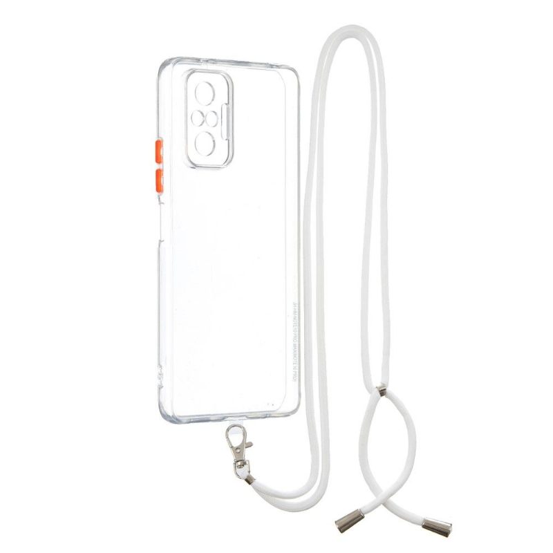 Hoesje voor Xiaomi Redmi Note 10 Pro Met Koord Heldere Bumper