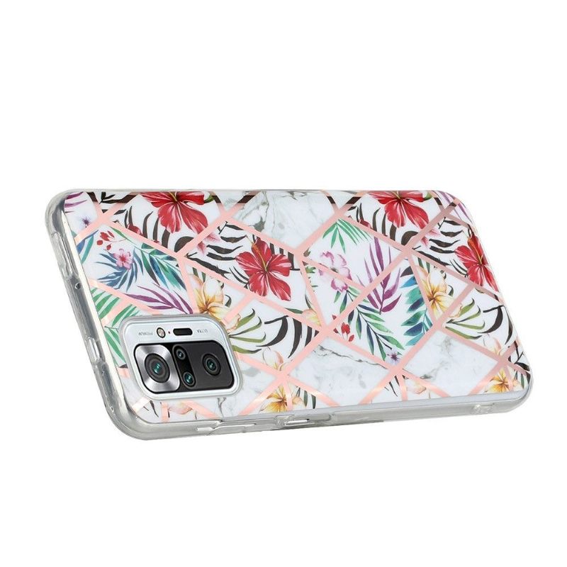 Hoesje voor Xiaomi Redmi Note 10 Pro Siliconen - Exotische Bloemen