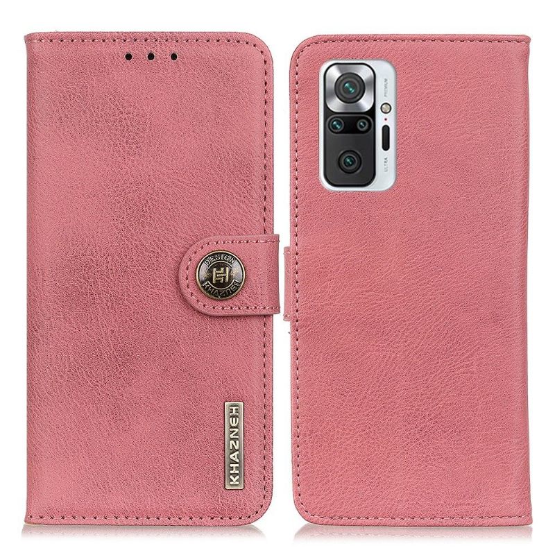 Leren Hoesje voor Xiaomi Redmi Note 10 Pro Khazneh Leder Effect Kaarthouder