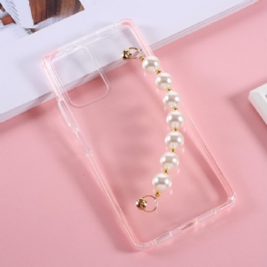 Telefoonhoesje voor Xiaomi Redmi Note 10 Pro Bescherming Doorzichtige Parelband