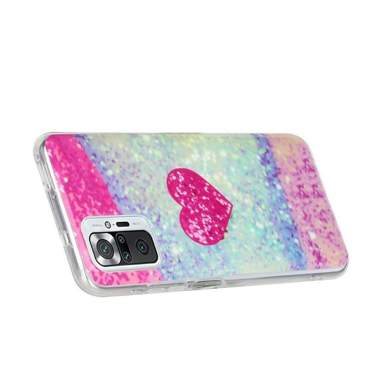 Telefoonhoesje voor Xiaomi Redmi Note 10 Pro Roze Hart