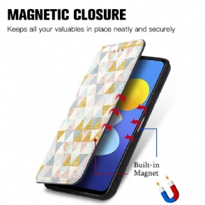 Flip Case voor Vivo Y72 5G Scandinavische Stijl