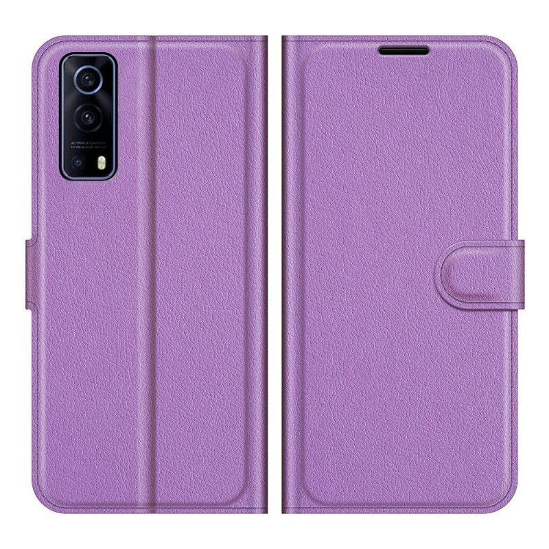 Folio-hoesje voor Vivo Y72 5G Anti-fall Portemonnee Leren Leerstijl
