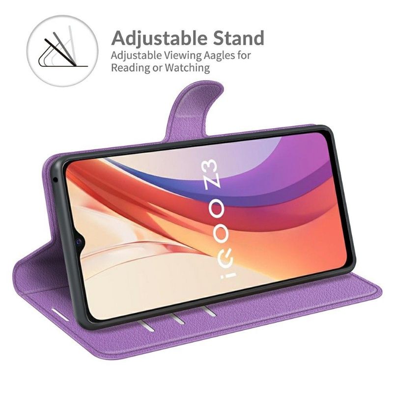 Folio-hoesje voor Vivo Y72 5G Anti-fall Portemonnee Leren Leerstijl