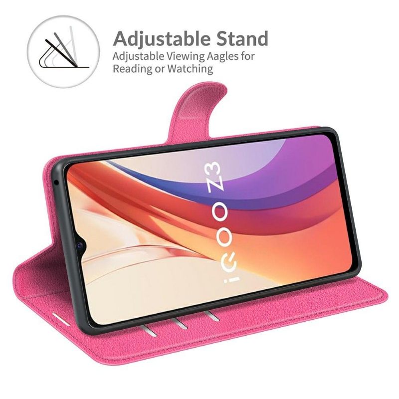 Folio-hoesje voor Vivo Y72 5G Anti-fall Portemonnee Leren Leerstijl