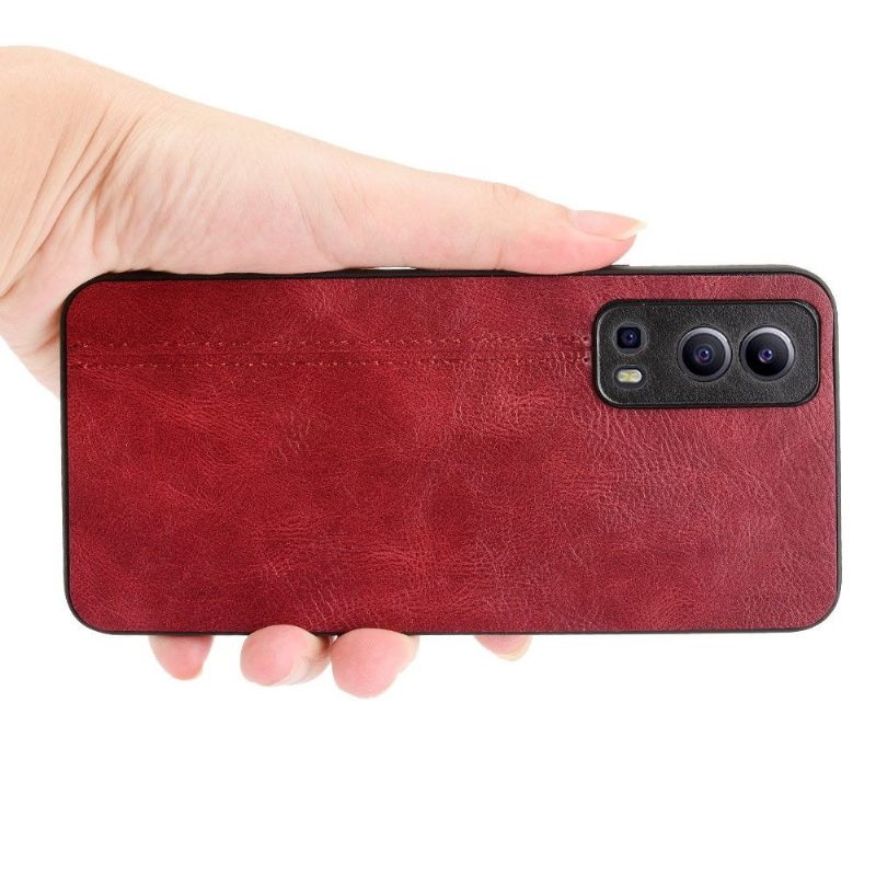 Hoesje voor Vivo Y72 5G Leereffect