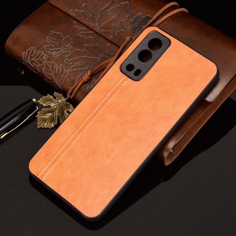 Hoesje voor Vivo Y72 5G Leereffect
