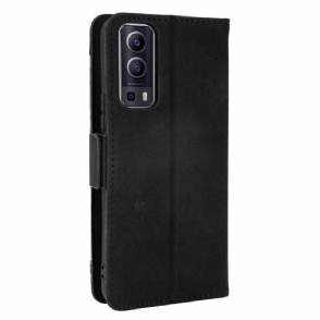 Leren Hoesje voor Vivo Y72 5G Bescherming Premium Met Kaarthouder