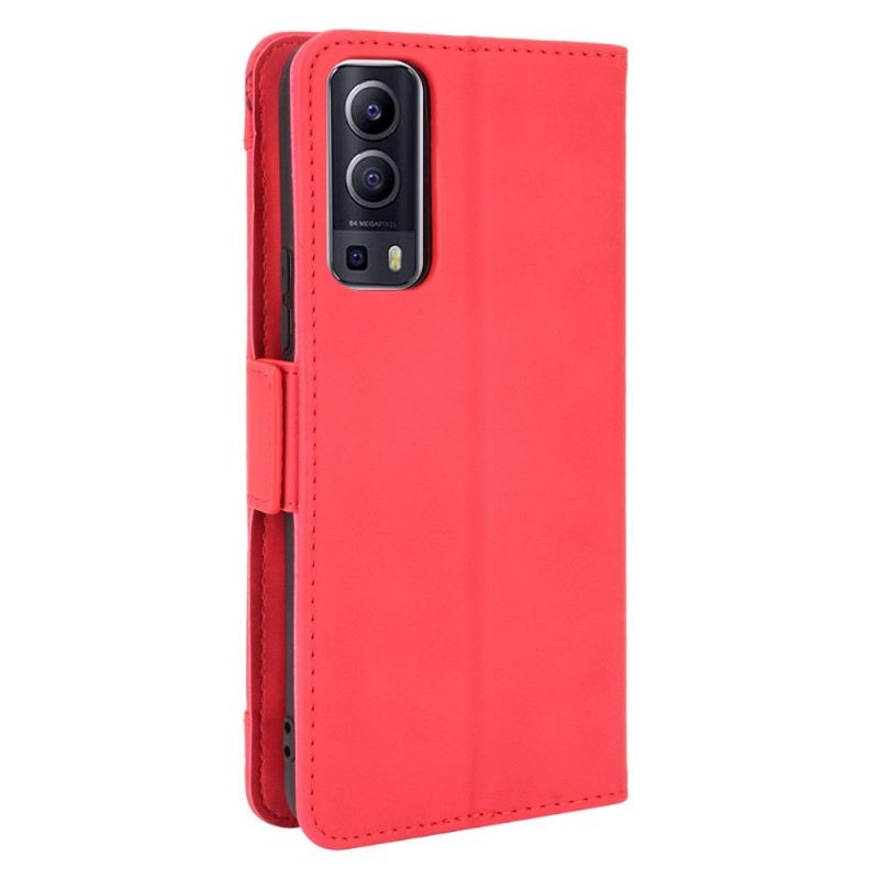 Leren Hoesje voor Vivo Y72 5G Bescherming Premium Met Kaarthouder