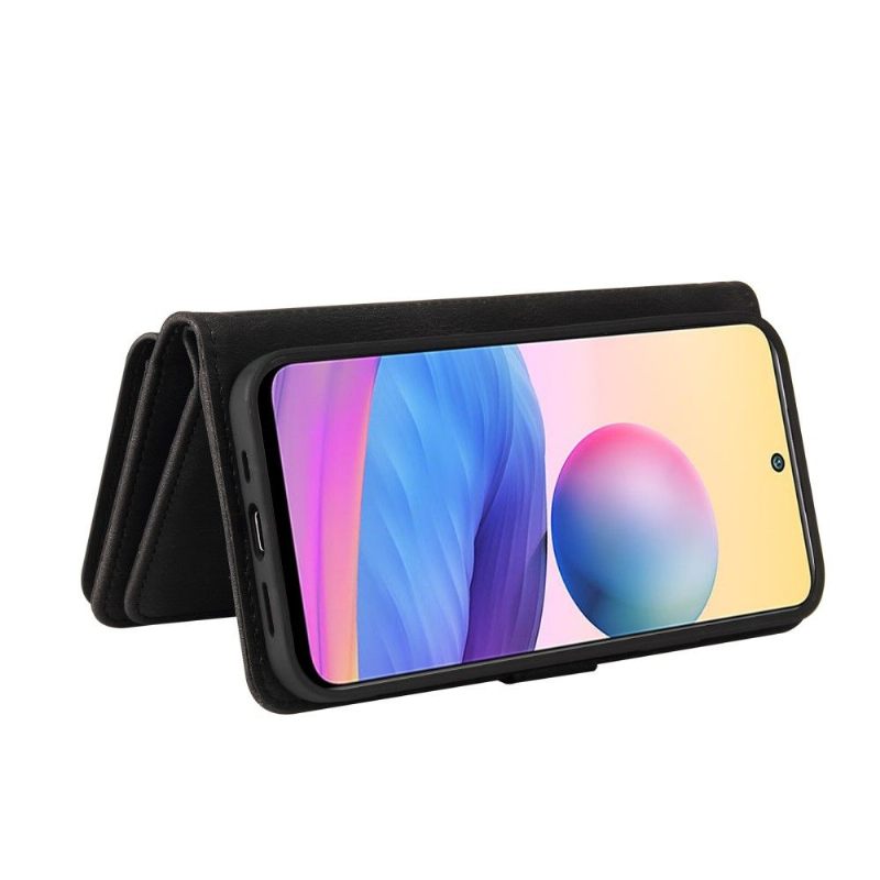 Folio-hoesje voor Xiaomi Redmi Note 10 5G / Poco M3 Pro Anti-fall Portemonnee Leren Met Ketting