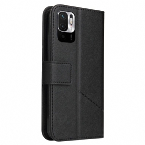 Folio-hoesje voor Xiaomi Redmi Note 10 5G / Poco M3 Pro Gq.utrobe Klassiek