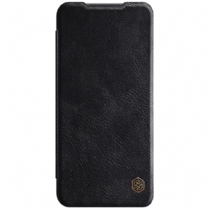 Folio-hoesje voor Xiaomi Redmi Note 10 5G / Poco M3 Pro Qin-serie Leereffect