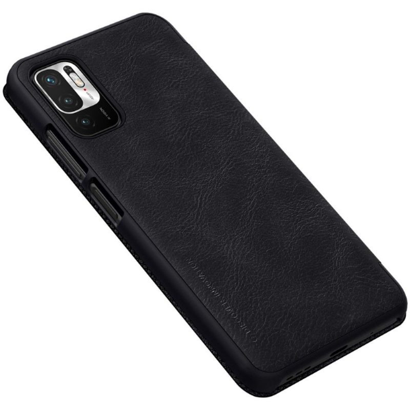 Folio-hoesje voor Xiaomi Redmi Note 10 5G / Poco M3 Pro Qin-serie Leereffect