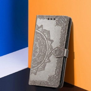 Folio-hoesje voor Xiaomi Redmi Note 10 5G / Poco M3 Pro Reliëf-mandala